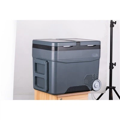 Lítill ísskápur með frysti fyrir hálfbifreið